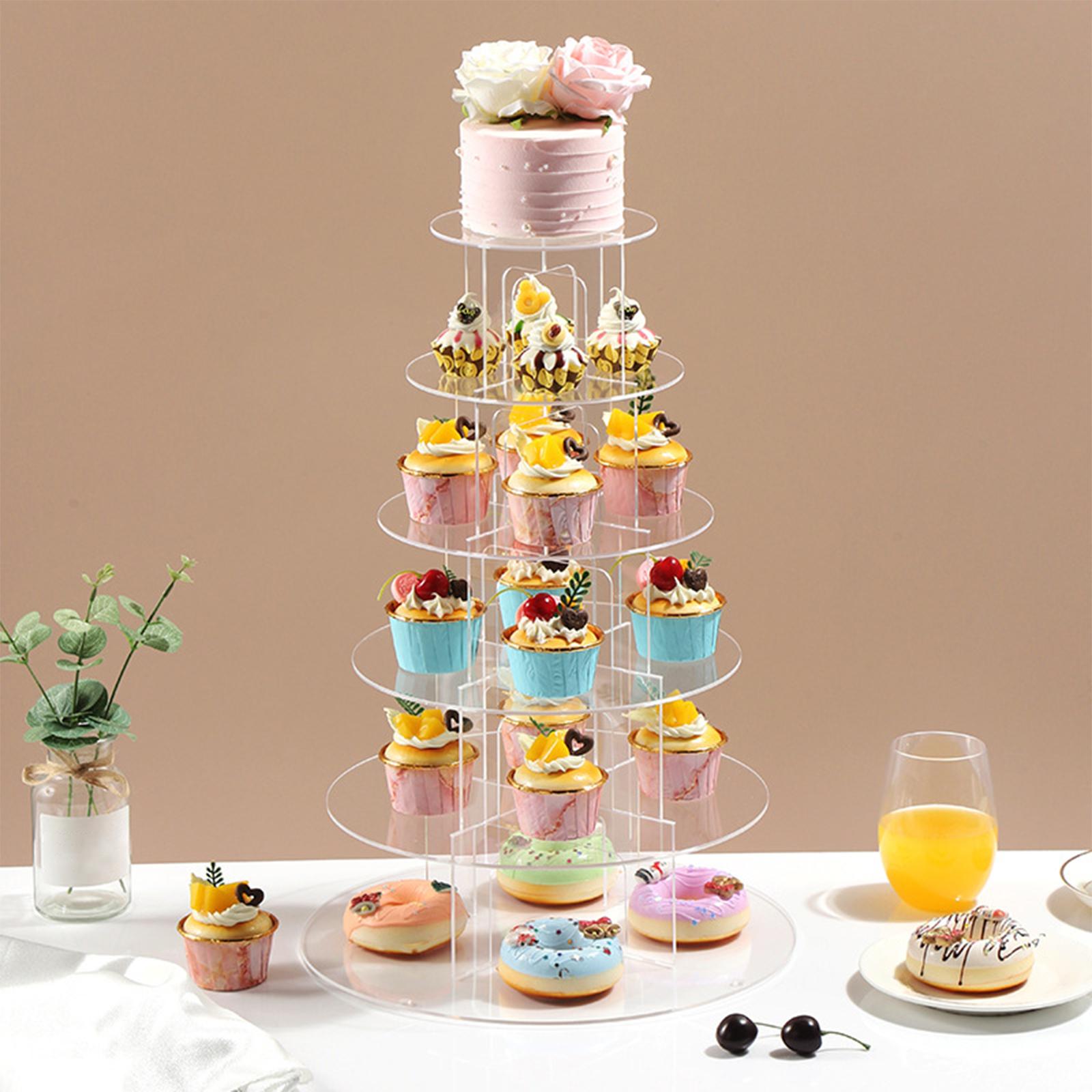 Cupcake Stand Tier - 3/4/5 Tier Acrylic Cupcake Stand Dessert