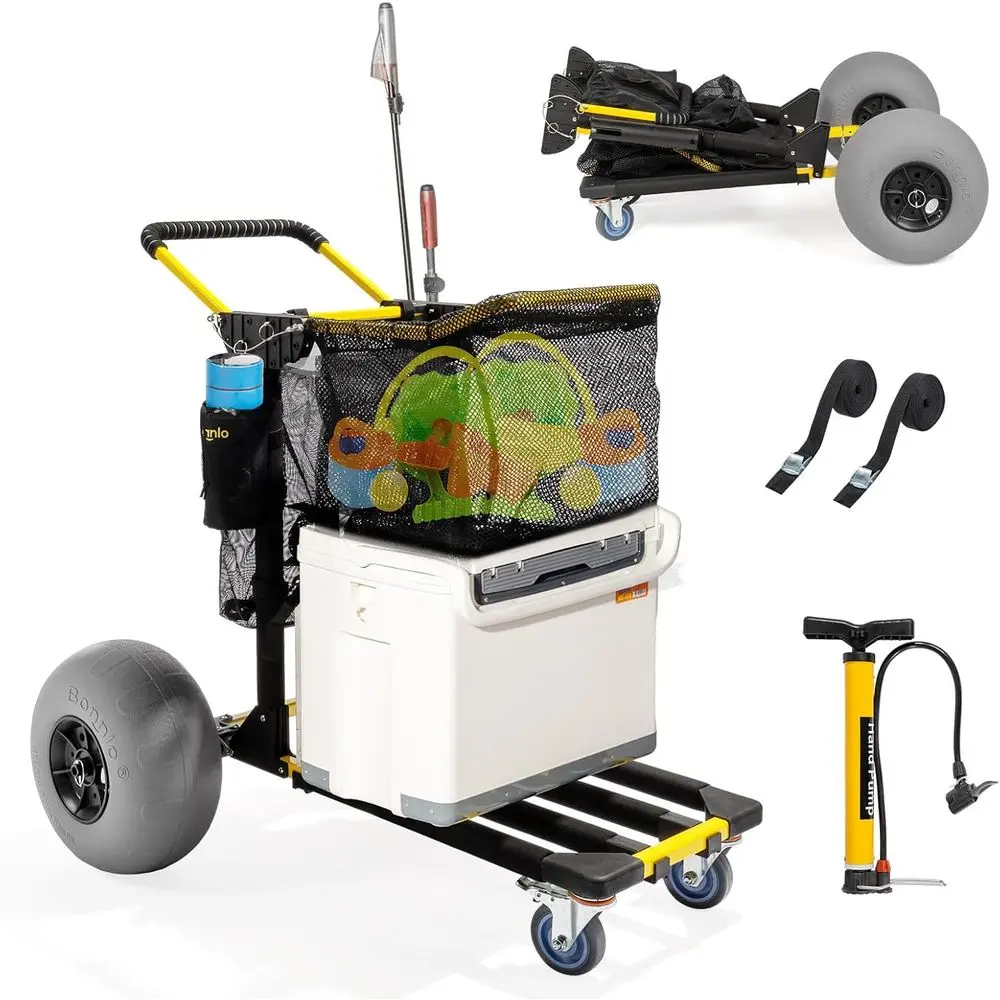 Balloon Pump Hand - Versatile 12 Balloon Wheel Beach Cart