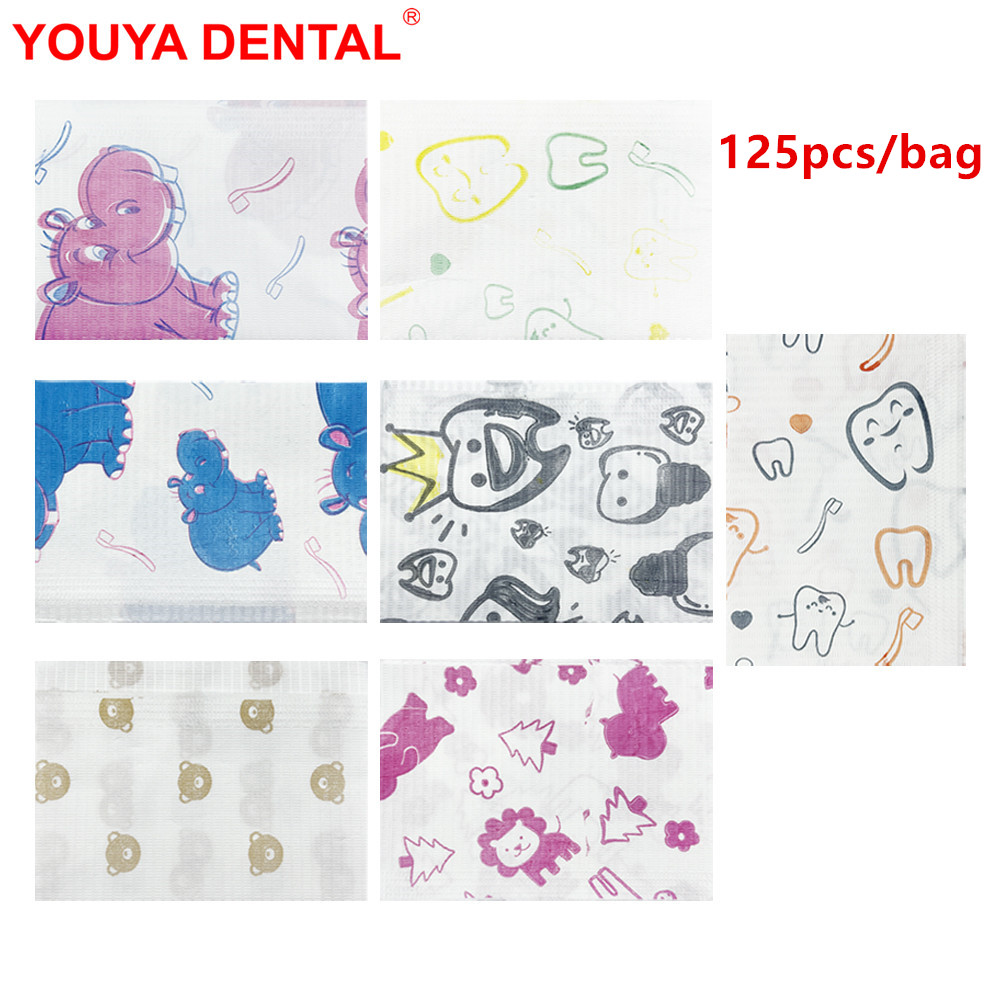 125pcs Kids Dental Bibs Dispos - Table Cloth Disposable review and price