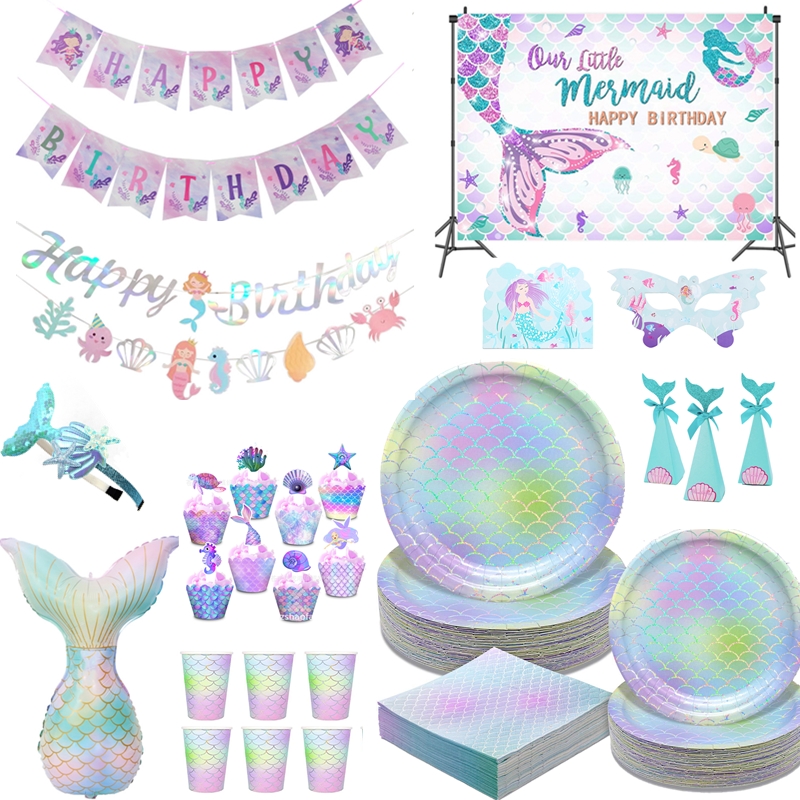 Mermaid Party Supplies Mermaid - Table Cloth Disposable review and price