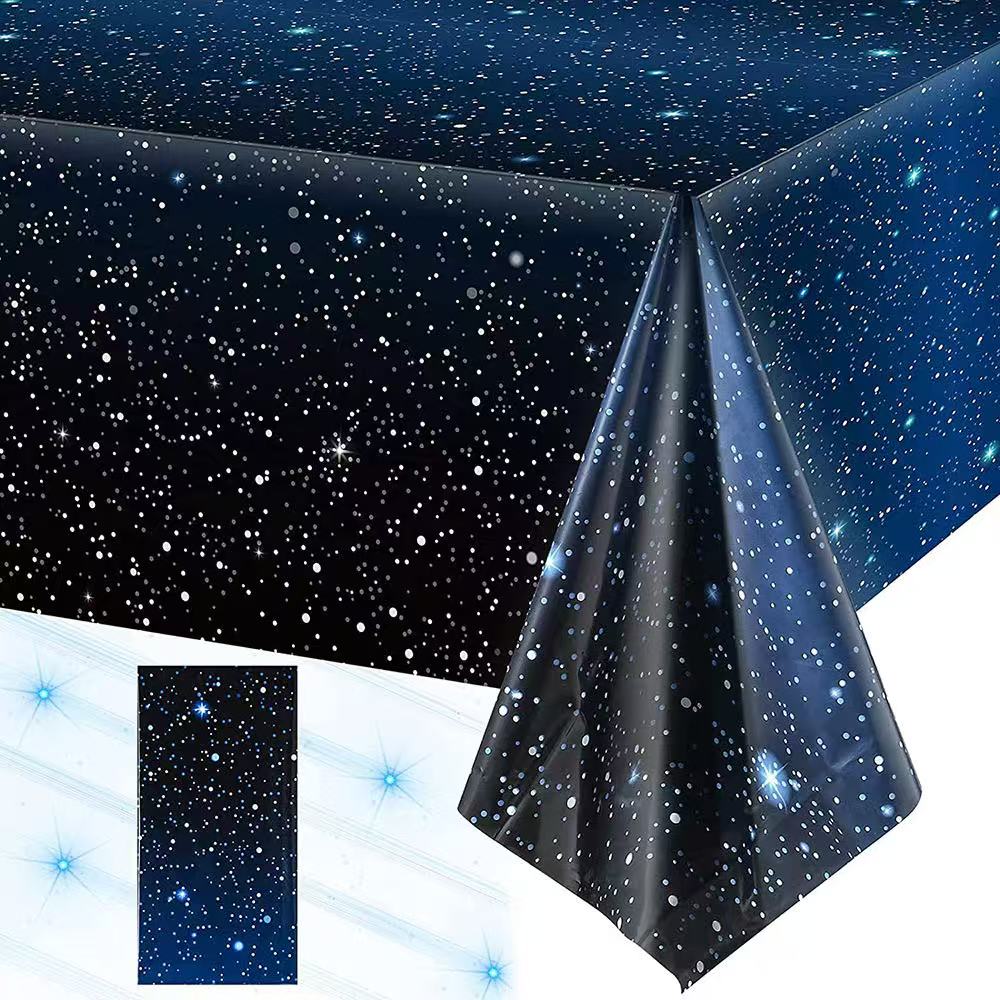 Disposable Starry Sky Theme Ta - Table Cloth Disposable review and price