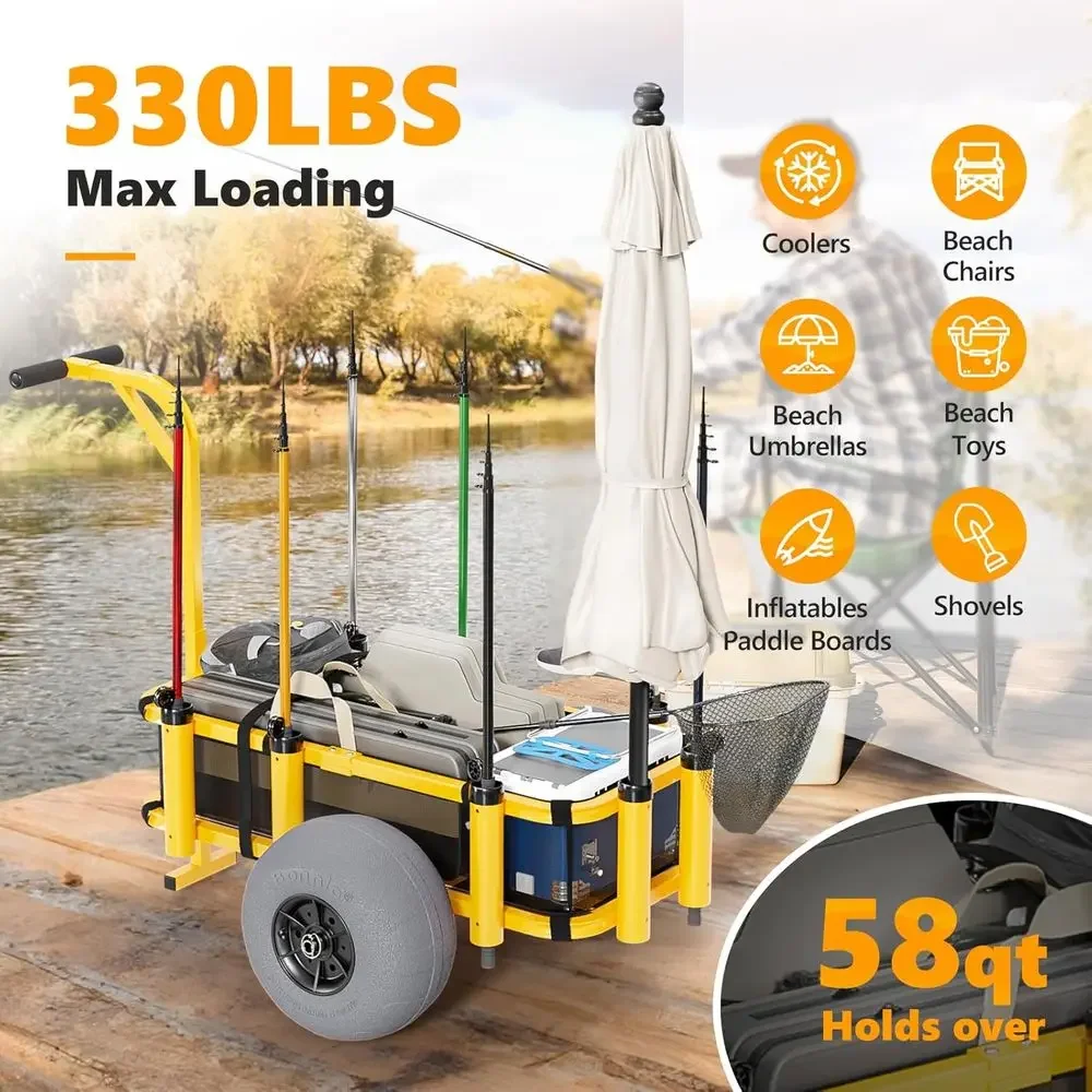 Beach Trolley with 13 Balloon  - Balloon Pump Hand review and price