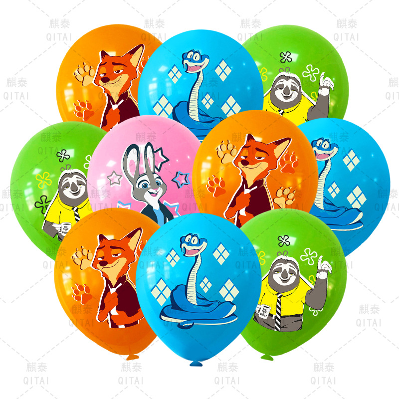 New Zootopia Balloons Wild Ani - Supply Event review and price