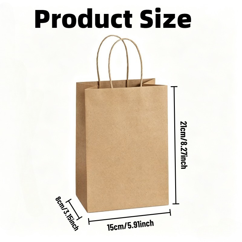 5/10PCS Brown Kraft Paper Bags - Event Party Shop review and price
