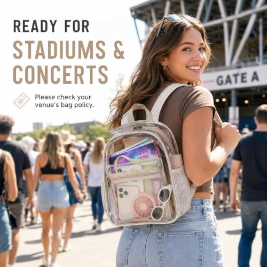 Mini Clear Backpack for Stadiu - Event & Party Supply Photos review and price