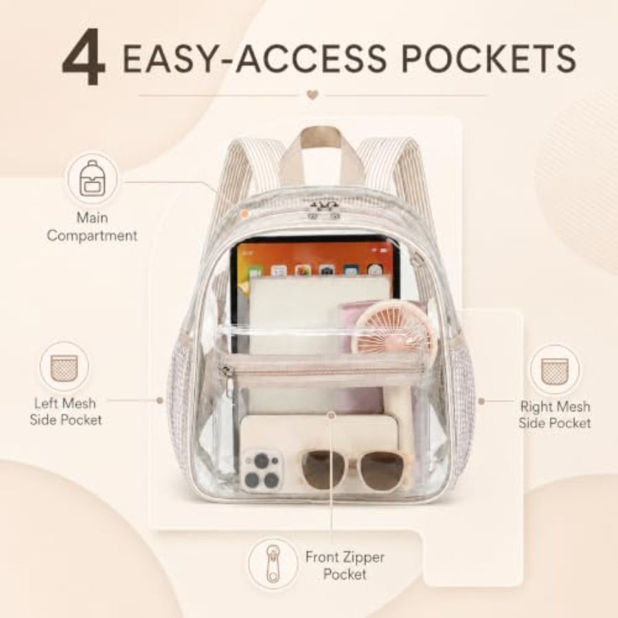 Mini Clear Backpack for Stadiu - Event & Party Supply Photos review and price