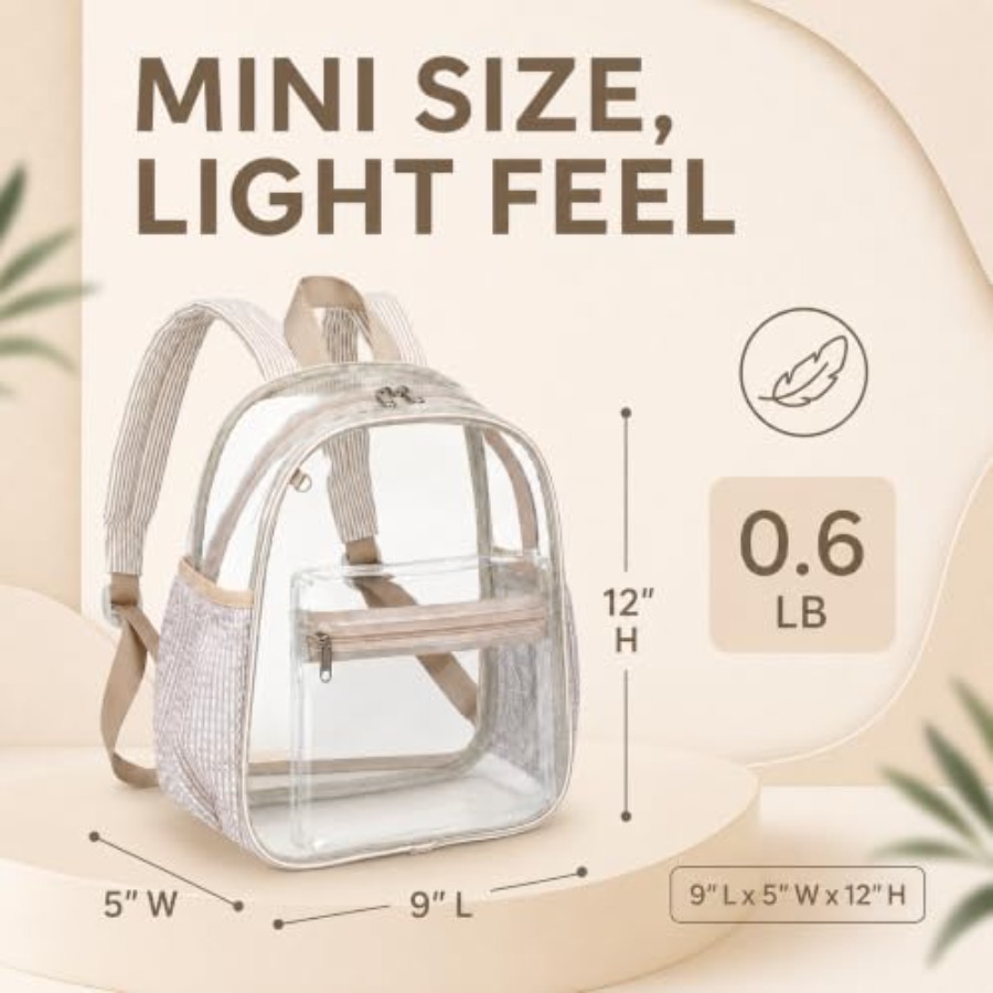 Mini Clear Backpack for Stadiu - Event & Party Supply Photos review and price