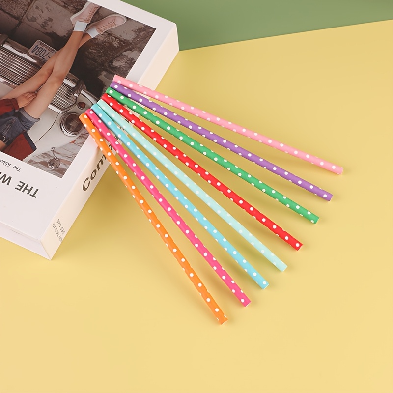 100pcs colorful disposable pap - Paper Straw Color review and price