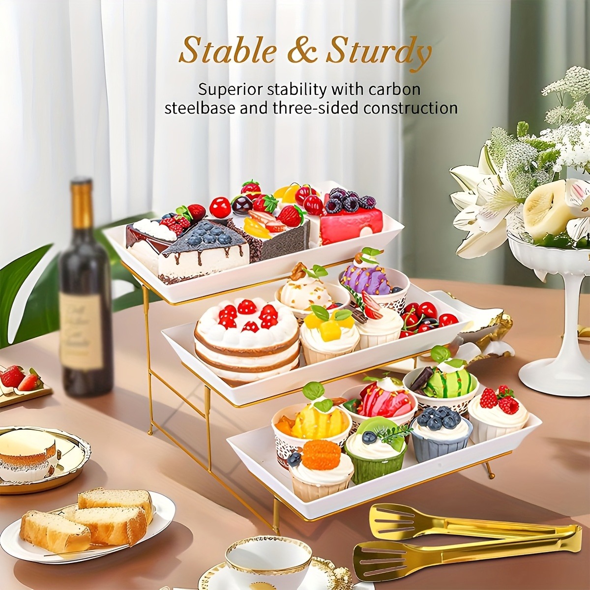 White Tiered Serving Stand + T - Cupcake Stand Tier review and price