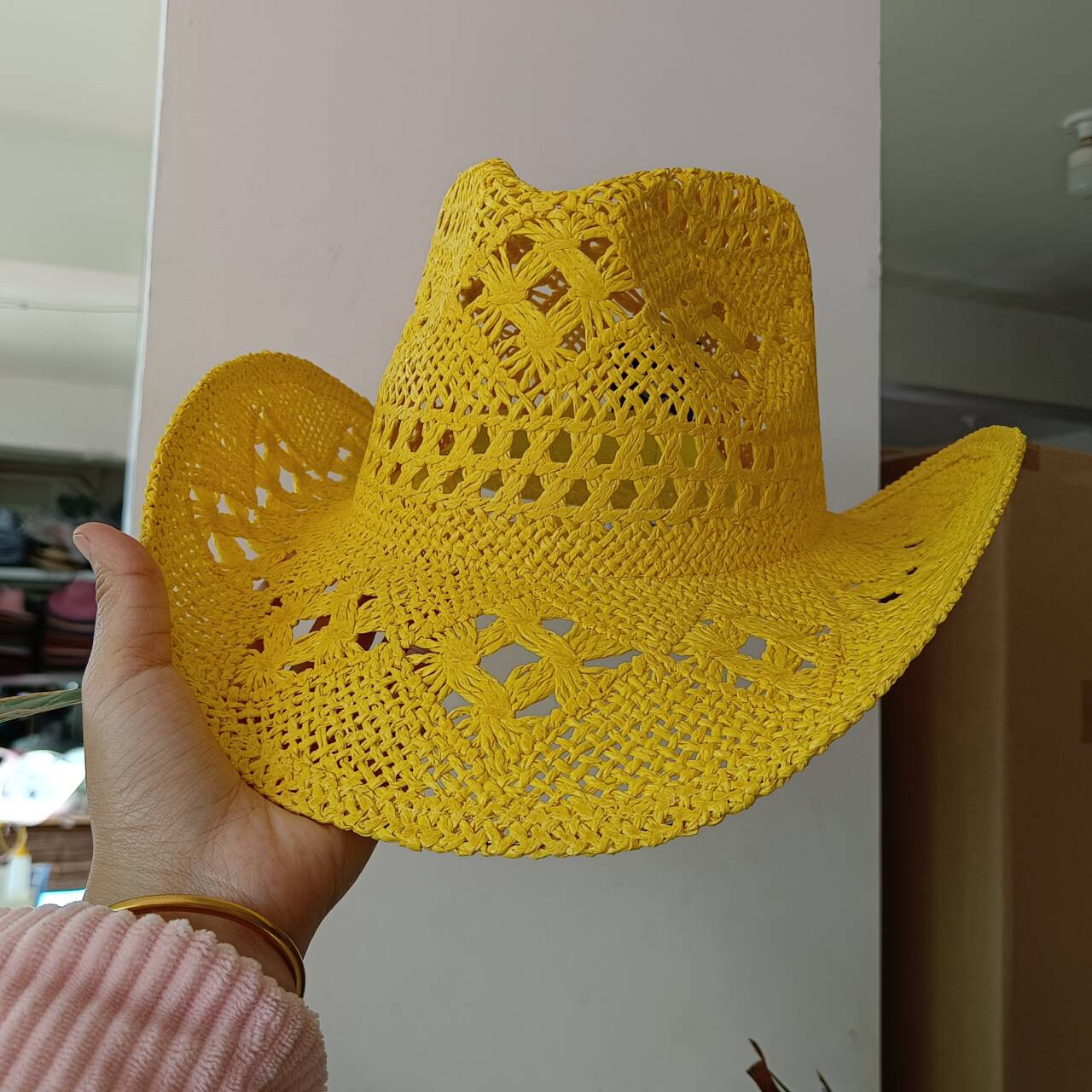 Cowboy Straw Hat new color Han - Paper Straw Color review and price