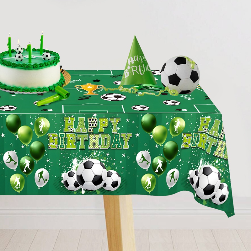 Soccer Theme Disposable Tablec - Table Cloth Disposable review and price