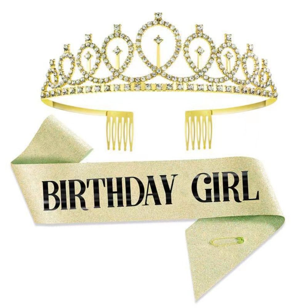 2Pcs/Set New Glitter Birthday  - Birthday Sash Glitter review and price