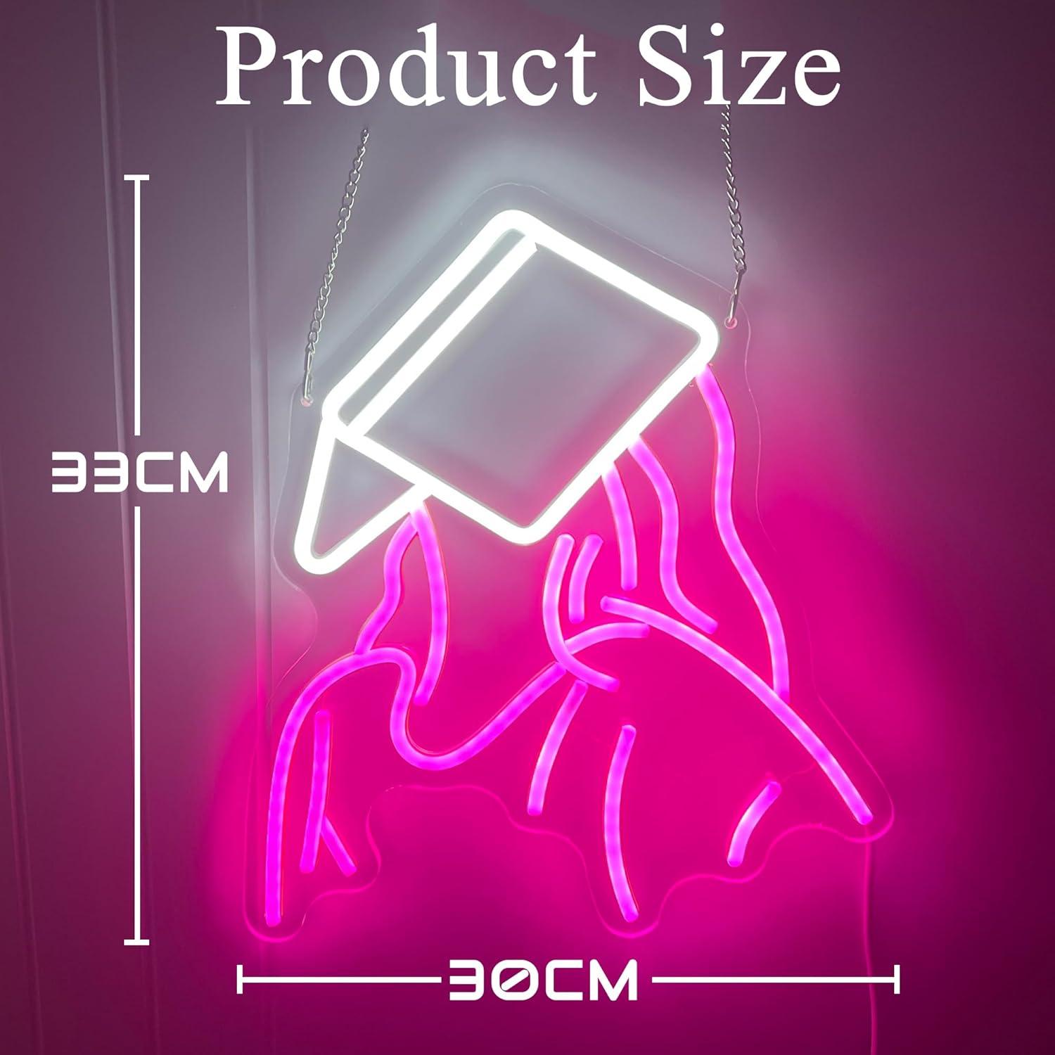 Reading Girl Neon Sign USB Dim - Neon Sign Party review and price
