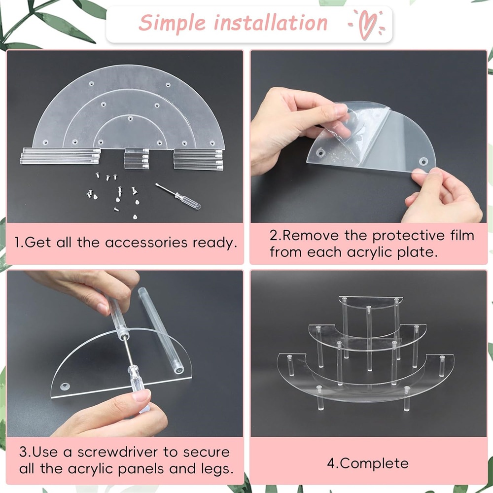 1/2pack Acrylic Display Riser  - Cupcake Stand Tier review and price