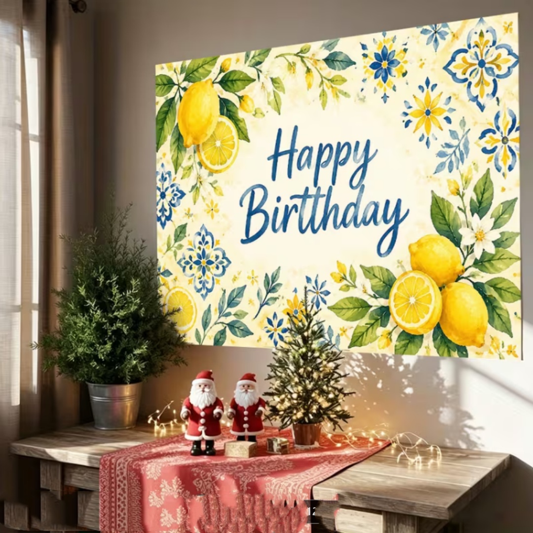 Lemon Birthday Party Decoratio - Dessert Table Backdrop review and price