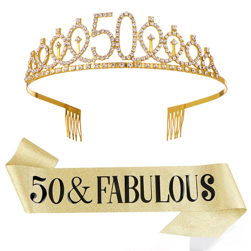 30- 50th  Birthday Anniversary - Birthday Sash Glitter review and price