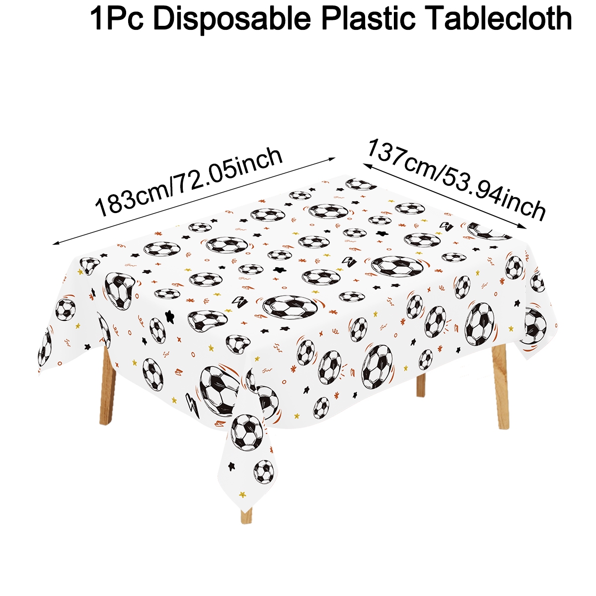 183x137cm Soccer Theme Disposa - Table Cloth Disposable review and price