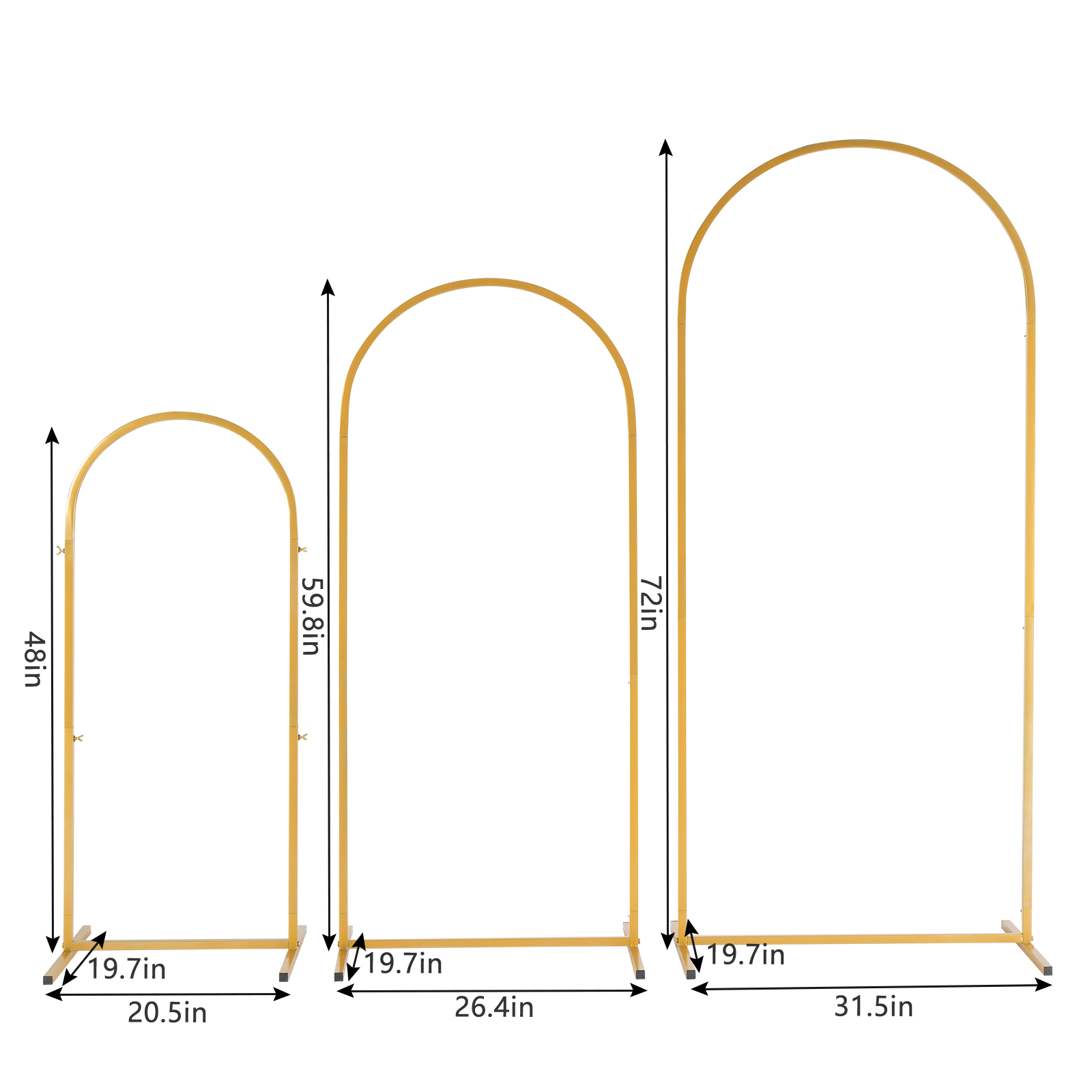 3Pack Golden Metal Arch Kits,  - Balloon Arch Kit review and price