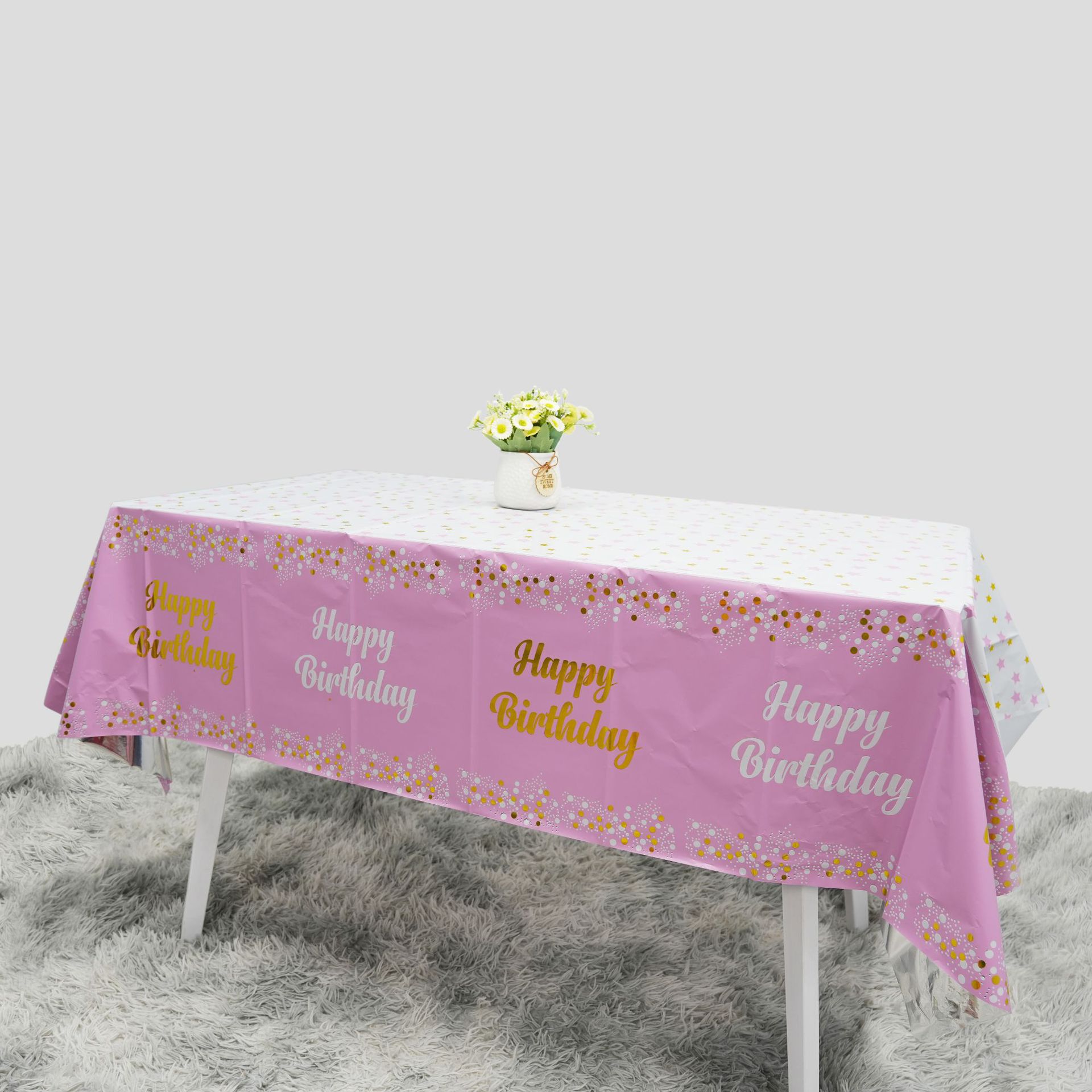 Happy Birthday Disposable Tabl - Table Cloth Disposable review and price