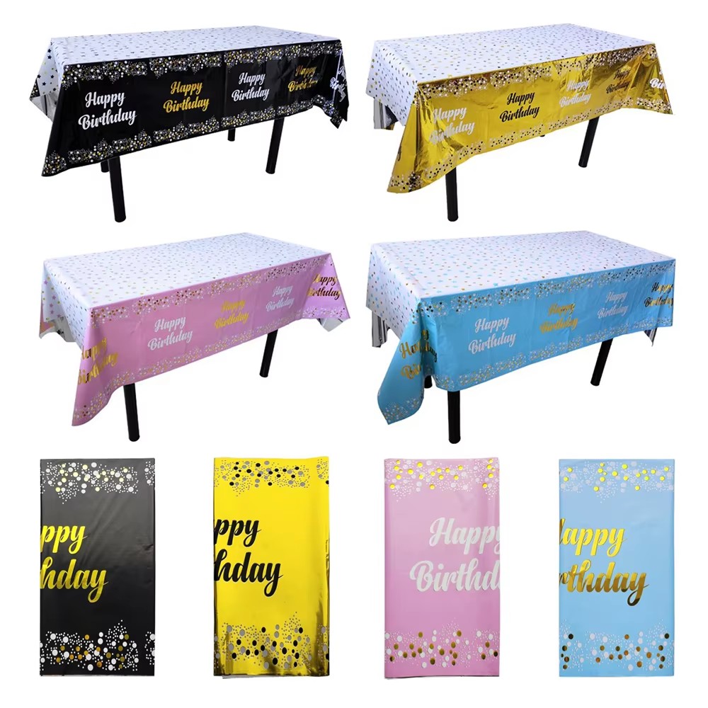 Happy Birthday Disposable Tabl - Table Cloth Disposable review and price